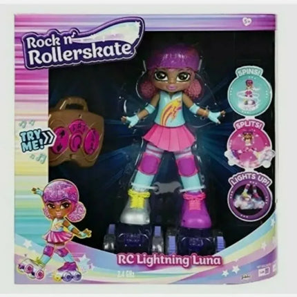 Luna Rock n Rollerskate  Bambola con Pattini e Luci RC Doll with Rollerskate