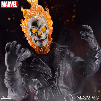 Ghost Rider and Hell Cycle Action Figure w/ Vehicle Sound and Light One:12 1/12 19 cm
