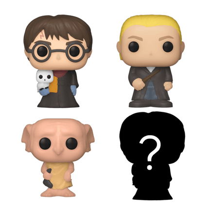 Bitty POP Harry Potter 4pk - Harry 31 - Draco Malfoy 13 - Dobby 17 - Mystery
