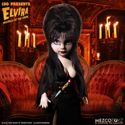 Elvira Mistress of the Dark Living Dead Dolls Lalka Elvira 25 cm